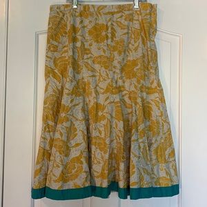Old Navy Floral Full Cotton Skirt Size 10